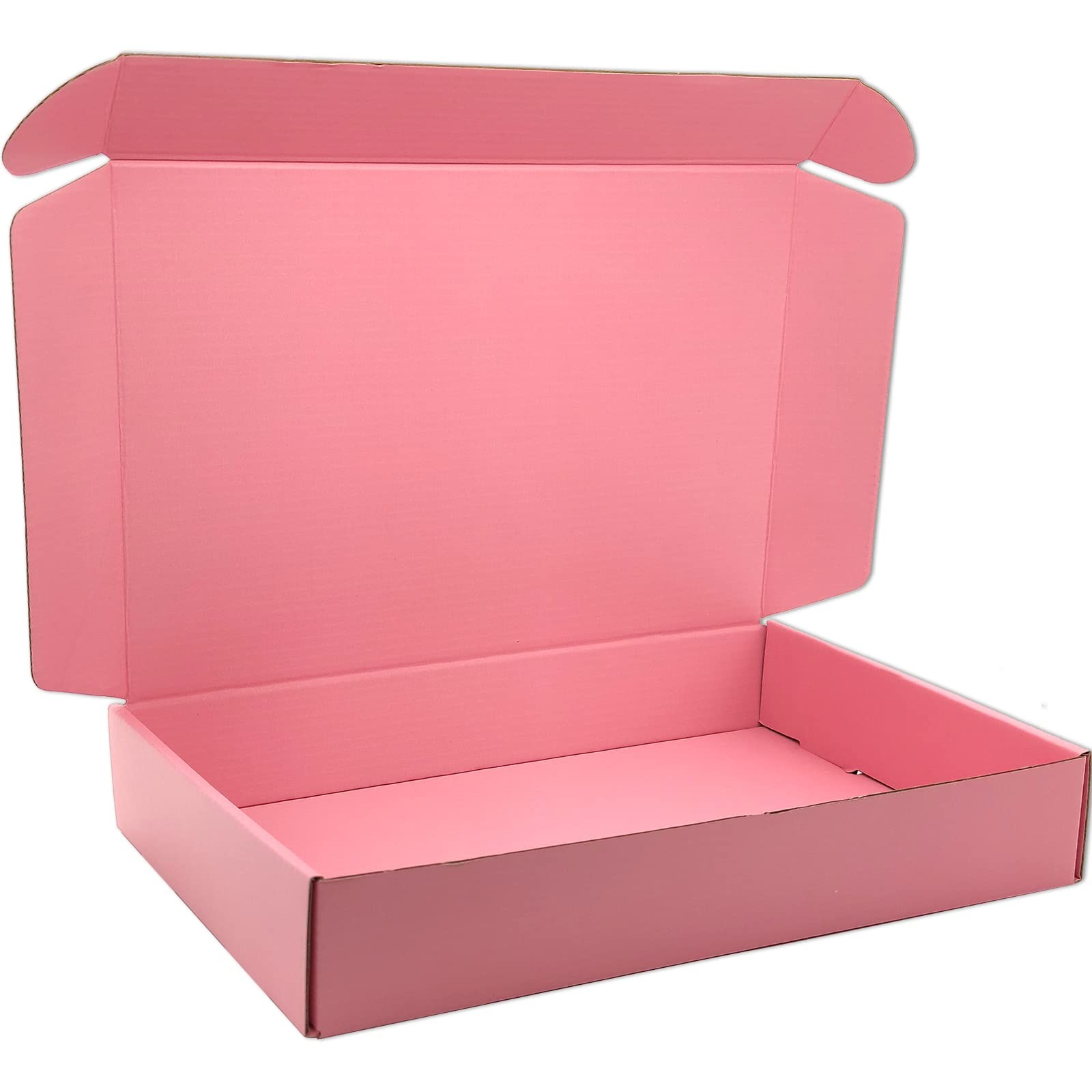 Small Pink Shipping Boxes for Small Business Pack of 30-11x8x2 inches Cardboa…