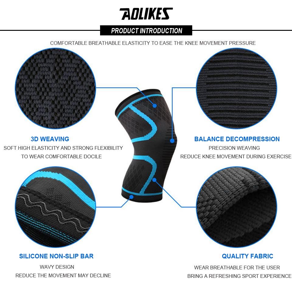 Aolikes 1pcs Compression Knee Brace for Women Running Knee Pain, Knee Support Co