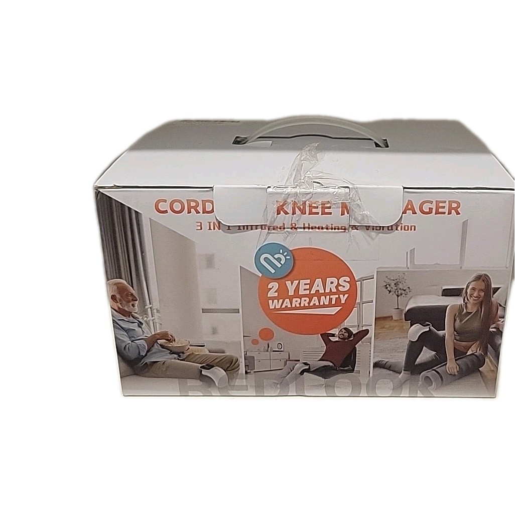 Cordless Knee Massager, Powerful Infrared Heat and Vibration Knee Pain Relief