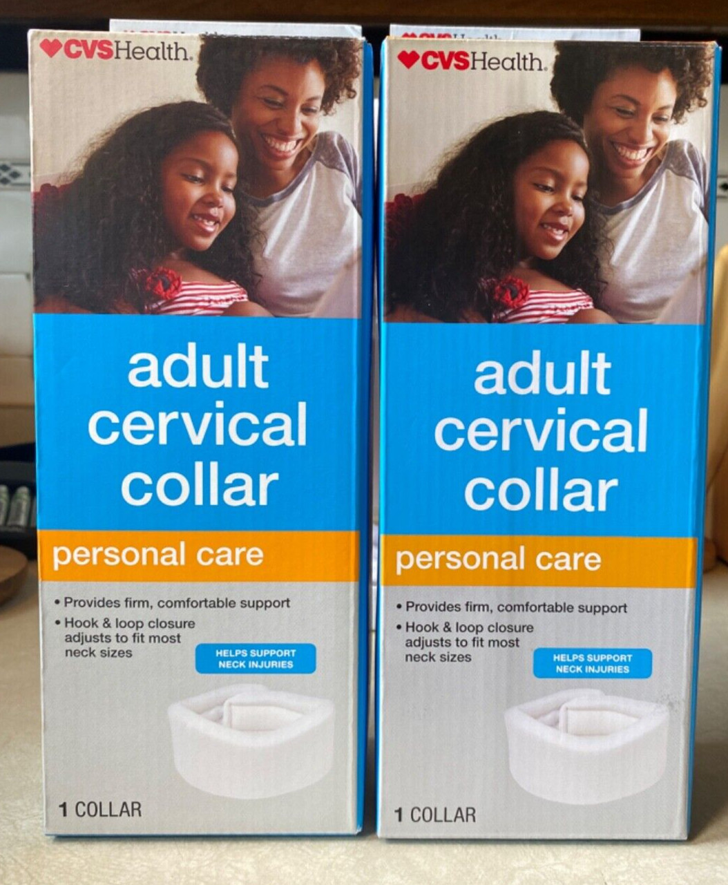 Adult Adjustable Cervical Collar – One Size Fits All – CVS (2) Free S&H!