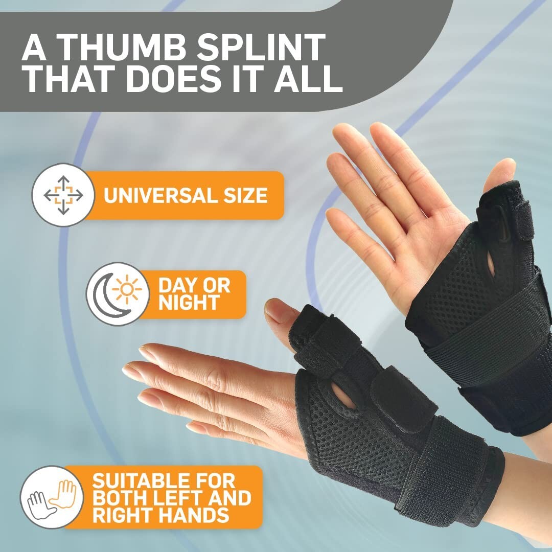 Thumb Brace – Arthritis Support – Black, Single – NEW