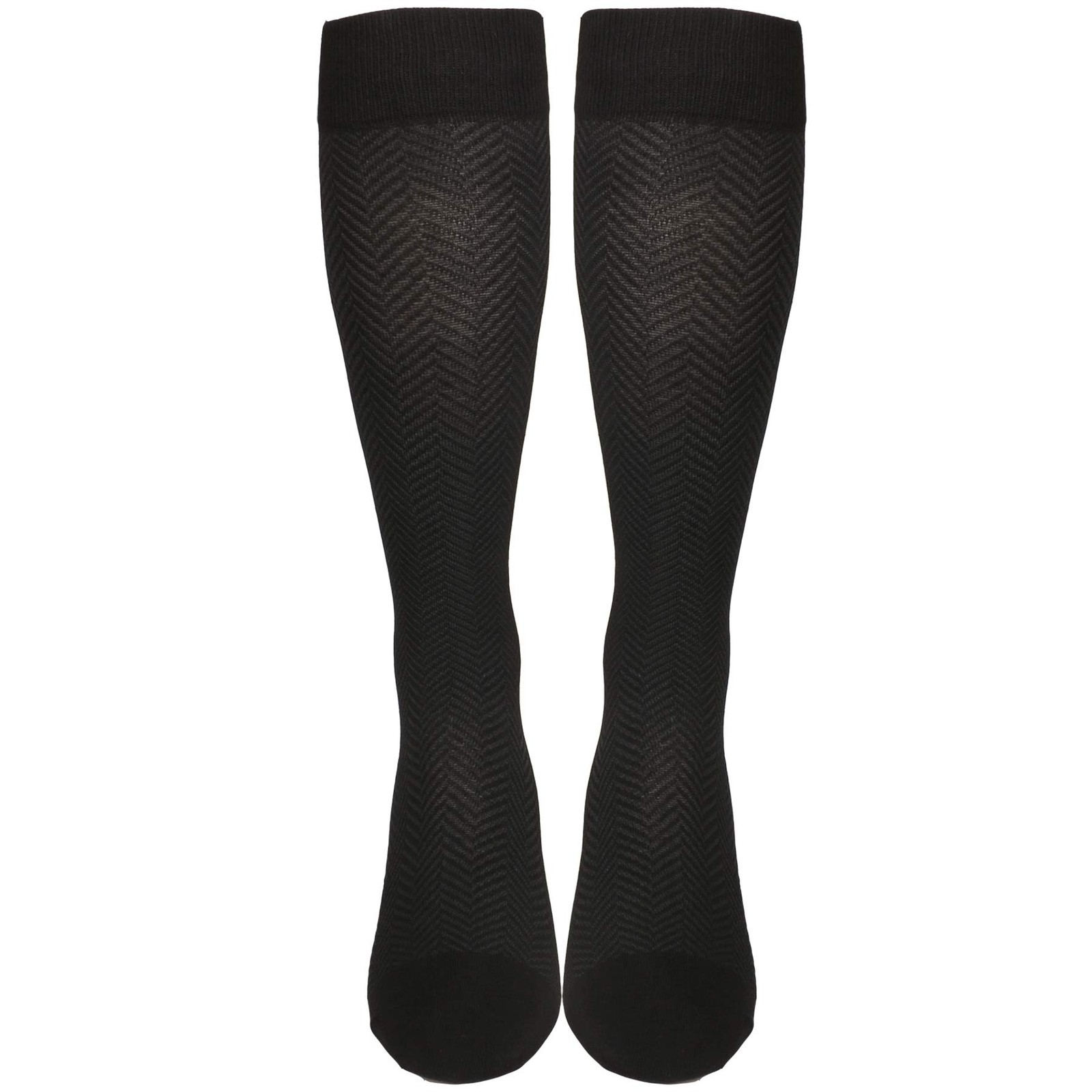 Nuvein 15-20 Mmhg Compression Socks For Women Chevron Pattern Trouser Style