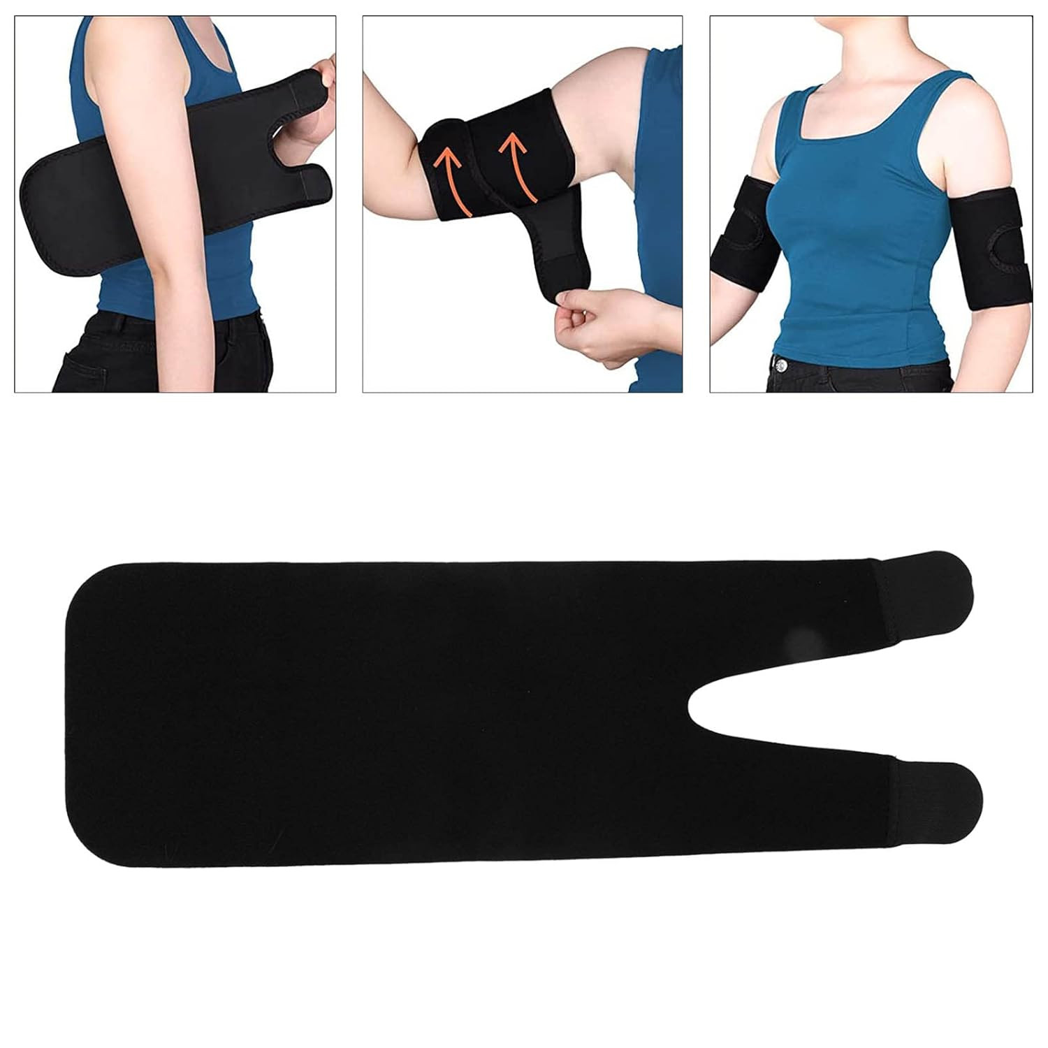 Upper Arm Compression, Biceps Triceps Tendon Brace Support, Pain Relief Adjustab