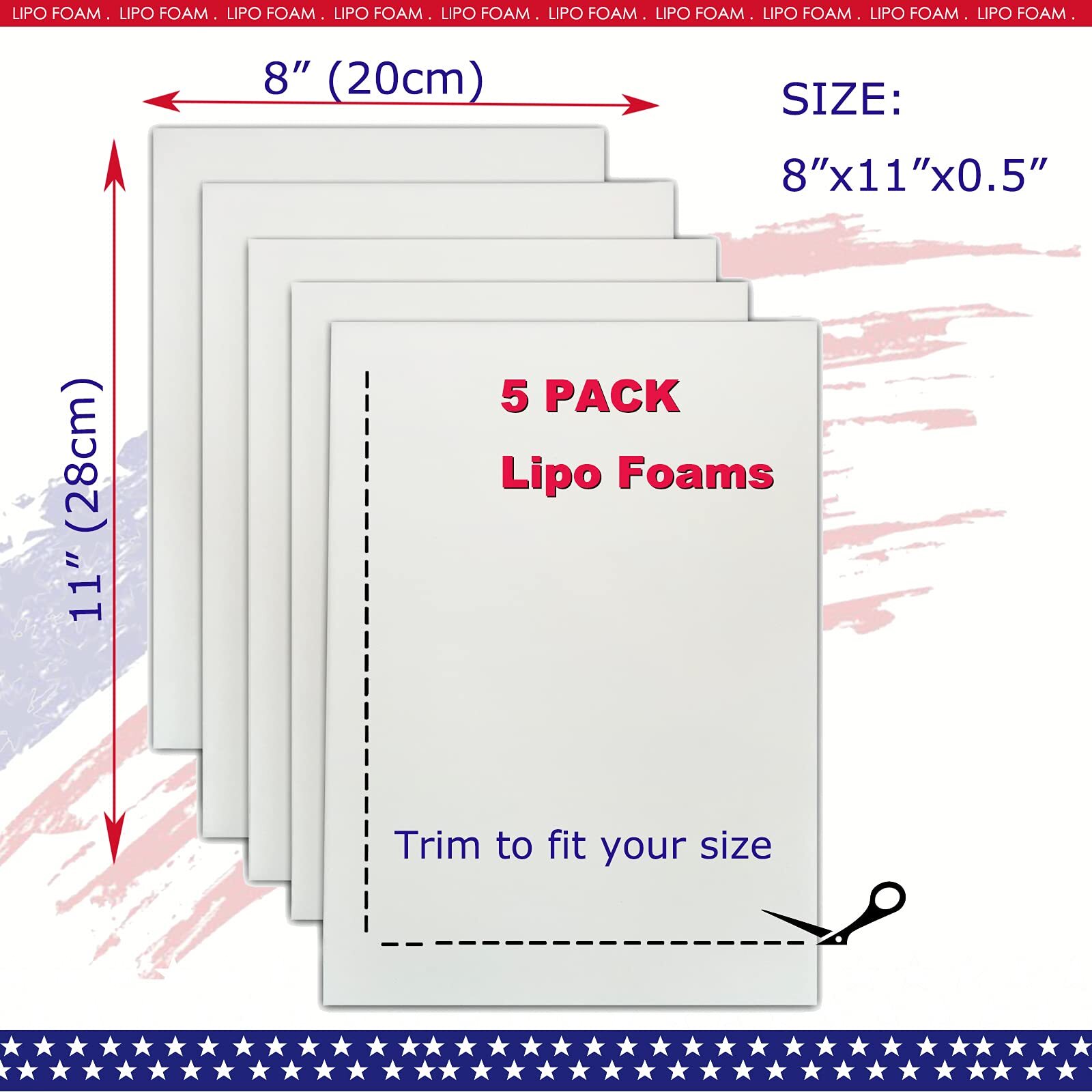 5 Pack Lipo Foam Pads for Post Surgery Ab Board Liposuction Surgery Flattenin…