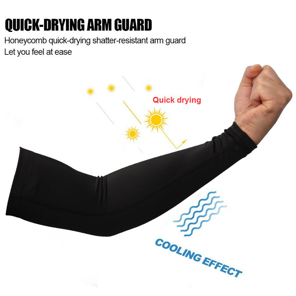 2Pair Compression Elbow Support Arm Sleeve Brace Anti Sun UV For Men Women US