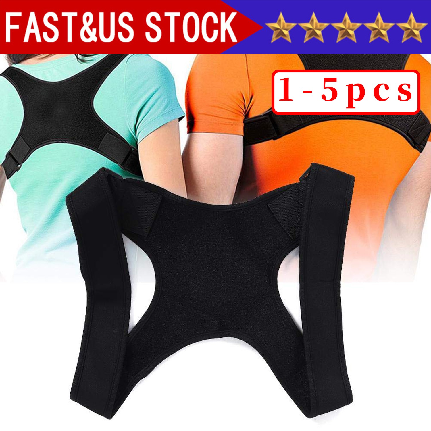 Back Posture Corrector Shoulder Straight Support Brace Belt Therapy Men Women
