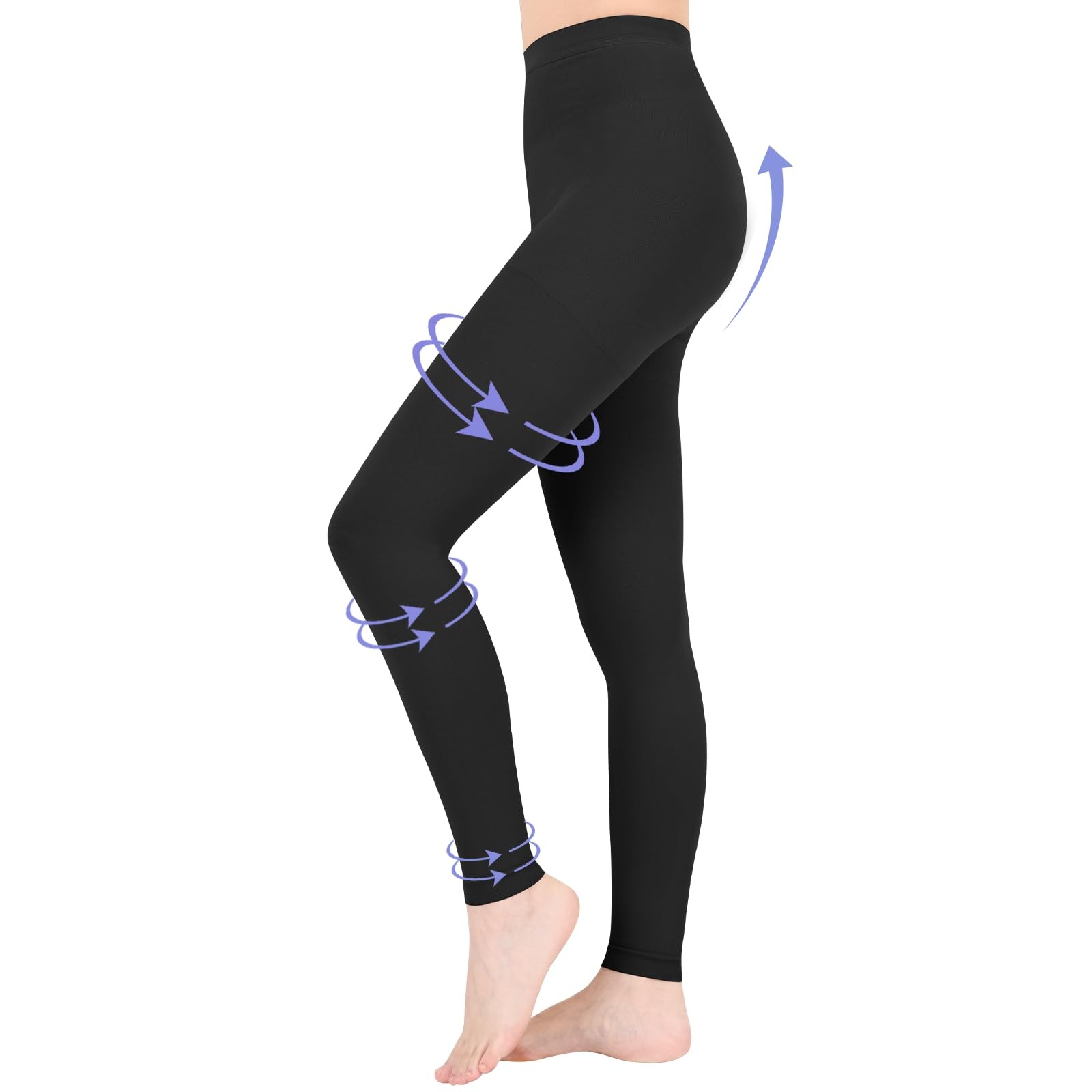 Wegitcs 20-30Mmhg Compression Leggings For Women Men Medical Graduated
