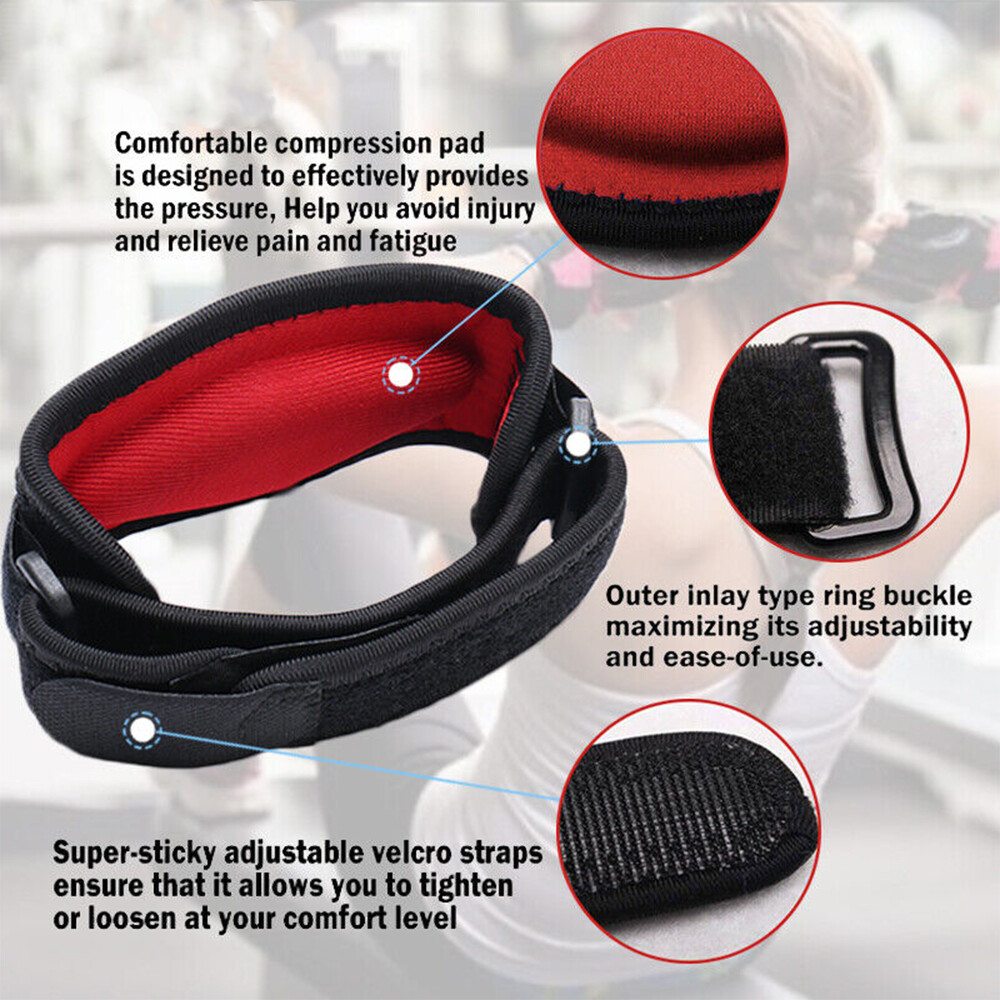 Tennis Elbow Support Brace Compression Sleeve Joint Strap Arthritis Arm Tendon