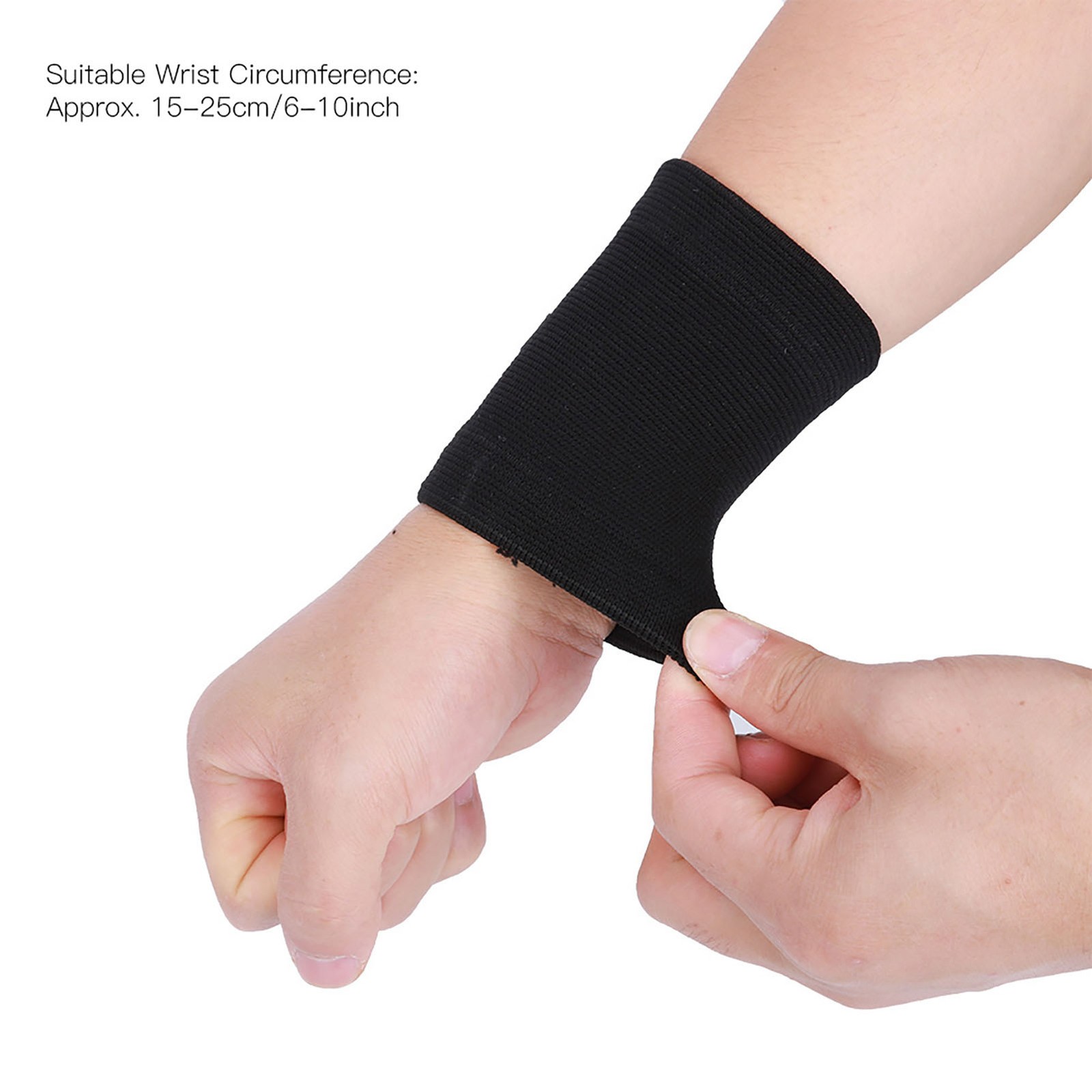 A Pair Of Polyester Fiber Black Sports Outdoor Super Elastic Knitting Flexible