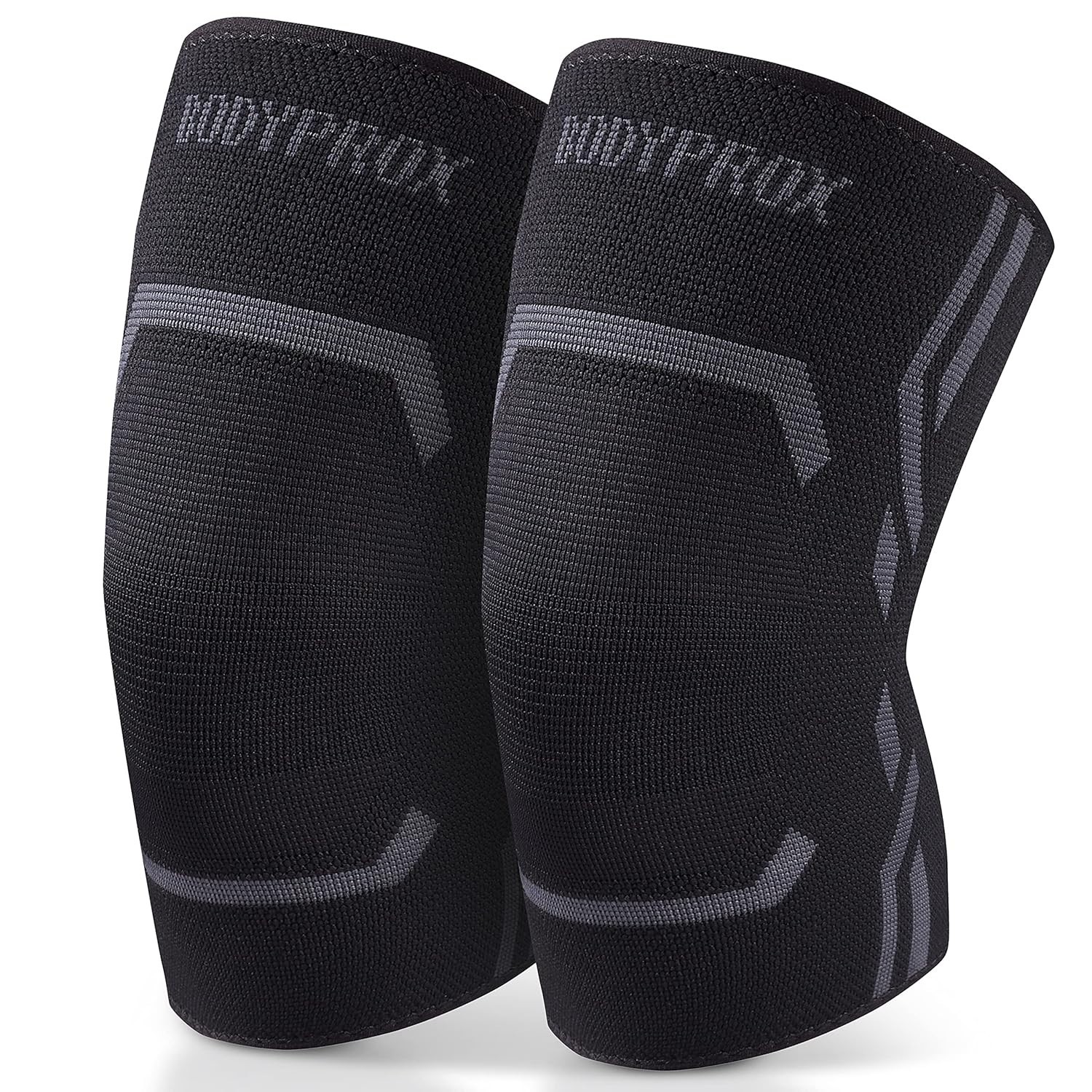 Bodyprox Knee Compression Sleeve 2 Pack Support Brace Running Workout
