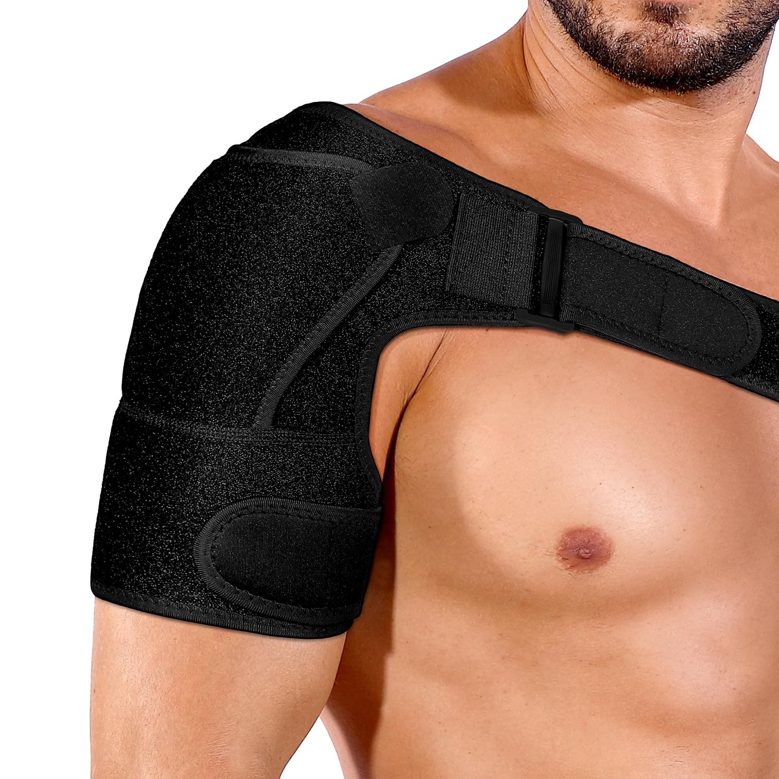 Shoulder Brace for Men and Women,Adjustable Shoulder Compression Sleeve