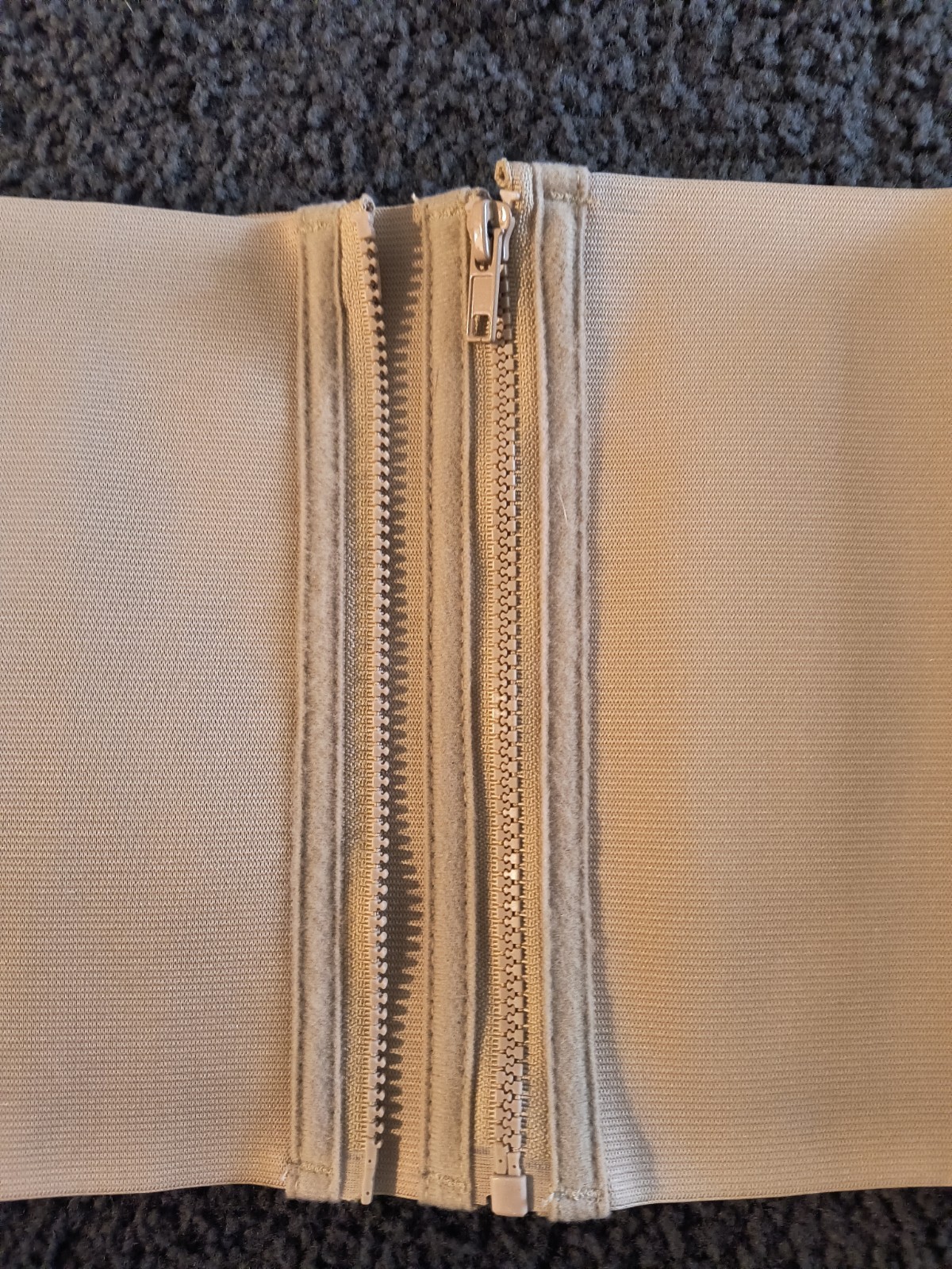 Copper Fit Lumbar Support Belt Small/Medium Beige Adjustable Compression NEW