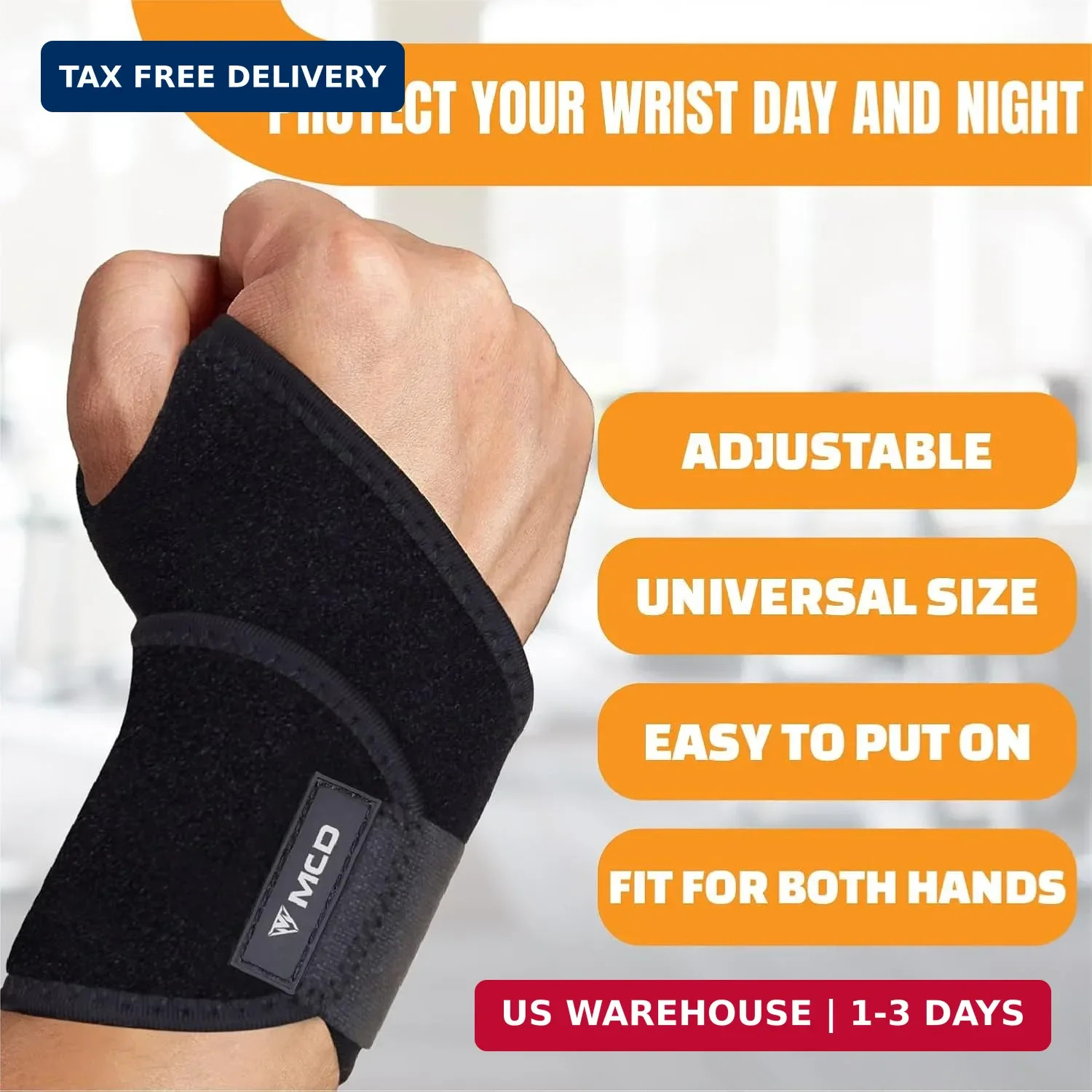 MCD Carpal Tunnel Wrist Brace Lightweight Wrist Support Brace Wrist Wraps for Pa