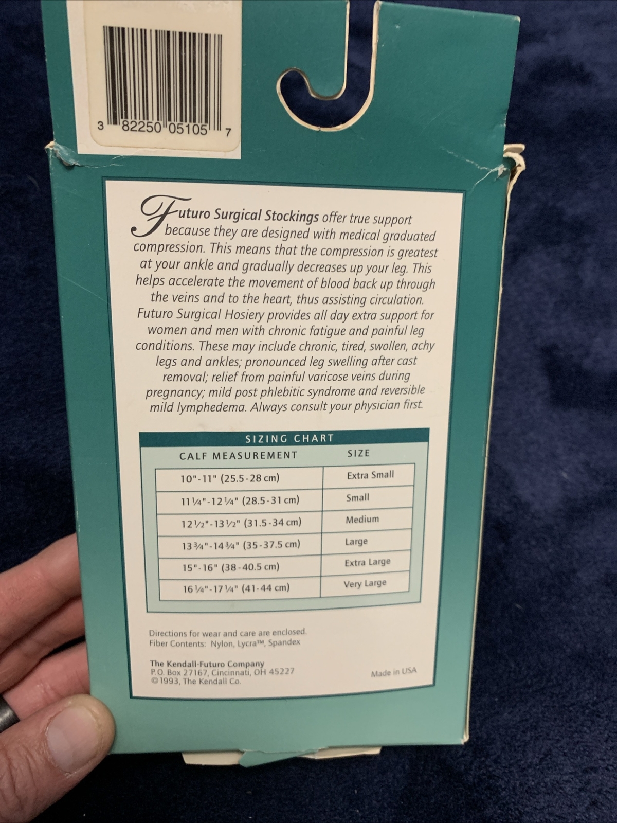 Futuro Support Stocking 10-20mm/hg Large Beige Open Heal Toe