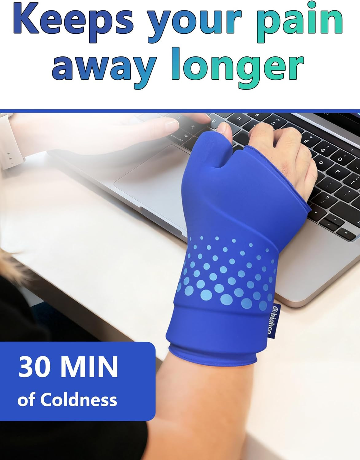 Wrist &Thumb Ice Pack Wrap -Cold&Hot Therapy Thickened Ice Gel- Hand Ice Pack