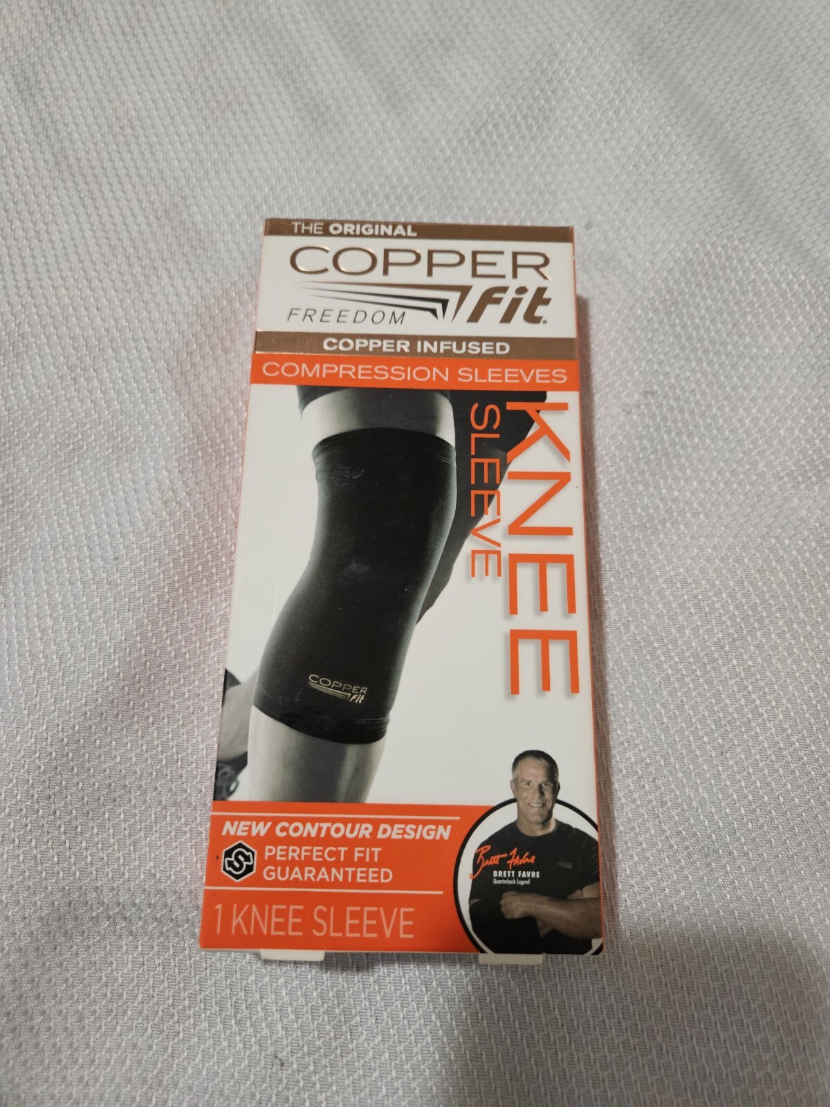 Copper Fit Freedom Knee Compression Sleeve Unisex Medium 13″ to 14″ Black New E4