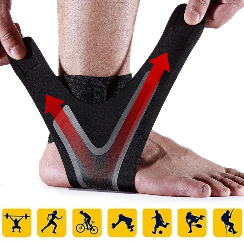 Ankle Brace Support Protect Sleeve Women Men Plantar Fasciitis Pain Relief Sport