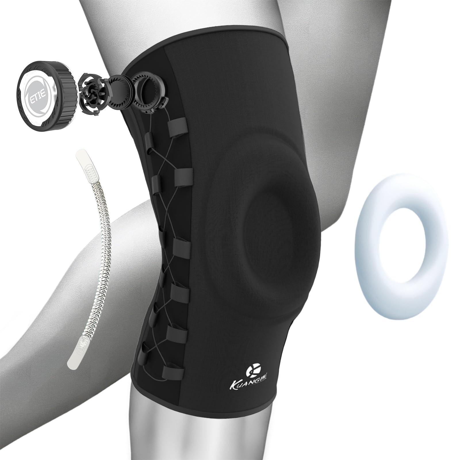 Knob Knee Brace, Knee Compression Sleeve with Patella Gel Pad & Side Stabiliz…