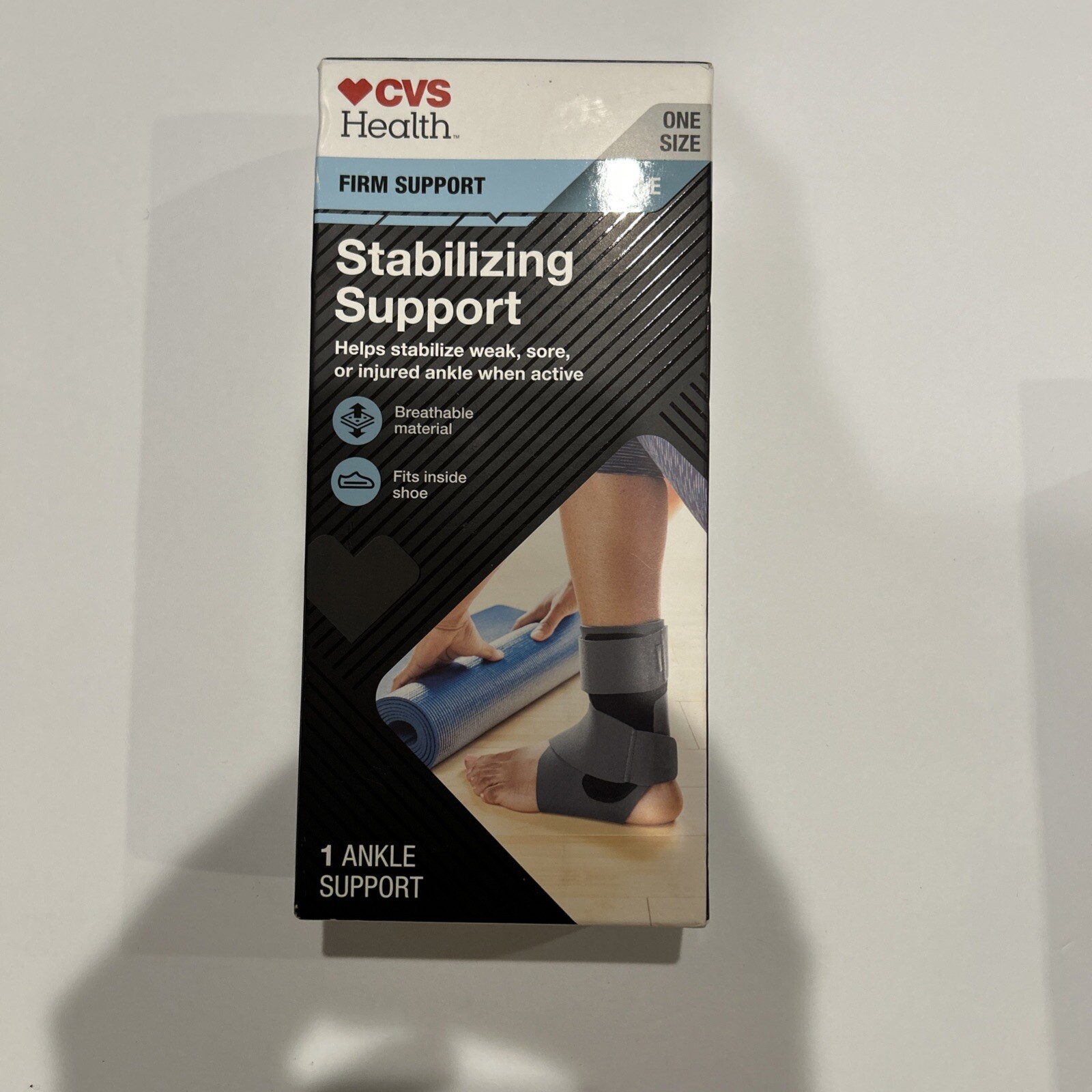 CVS One Size Adjustable Breathable Stabilizing Ankle Firm Support Unisex