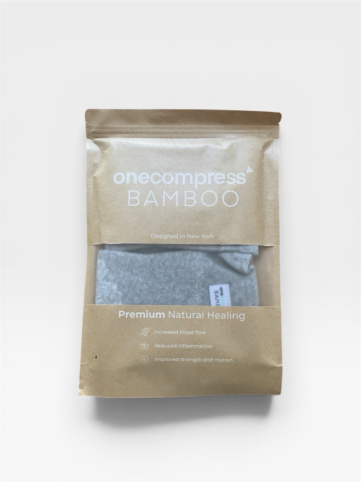 Onecompress Bamboo Foot Compression Sleeves Size Large Gray NEW