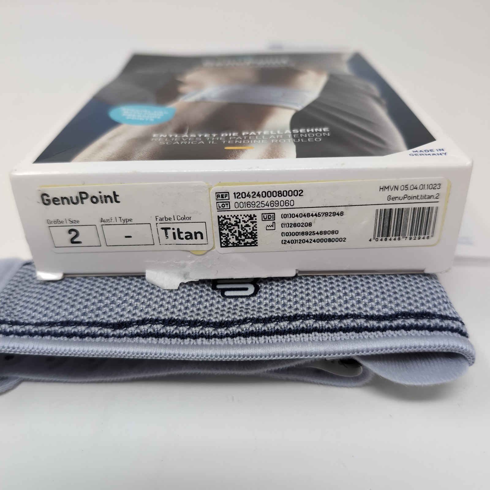 Bauerfeind GenuPoint Knee Strap Patellar Tendon Support Jumper’s/Runner’s Size 2