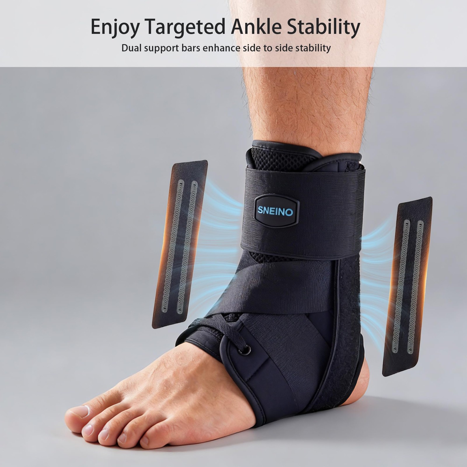 Ankle Brace for Men – Ankle Brace for Sprained Ankle,Ankle Stabilizer for Ach…