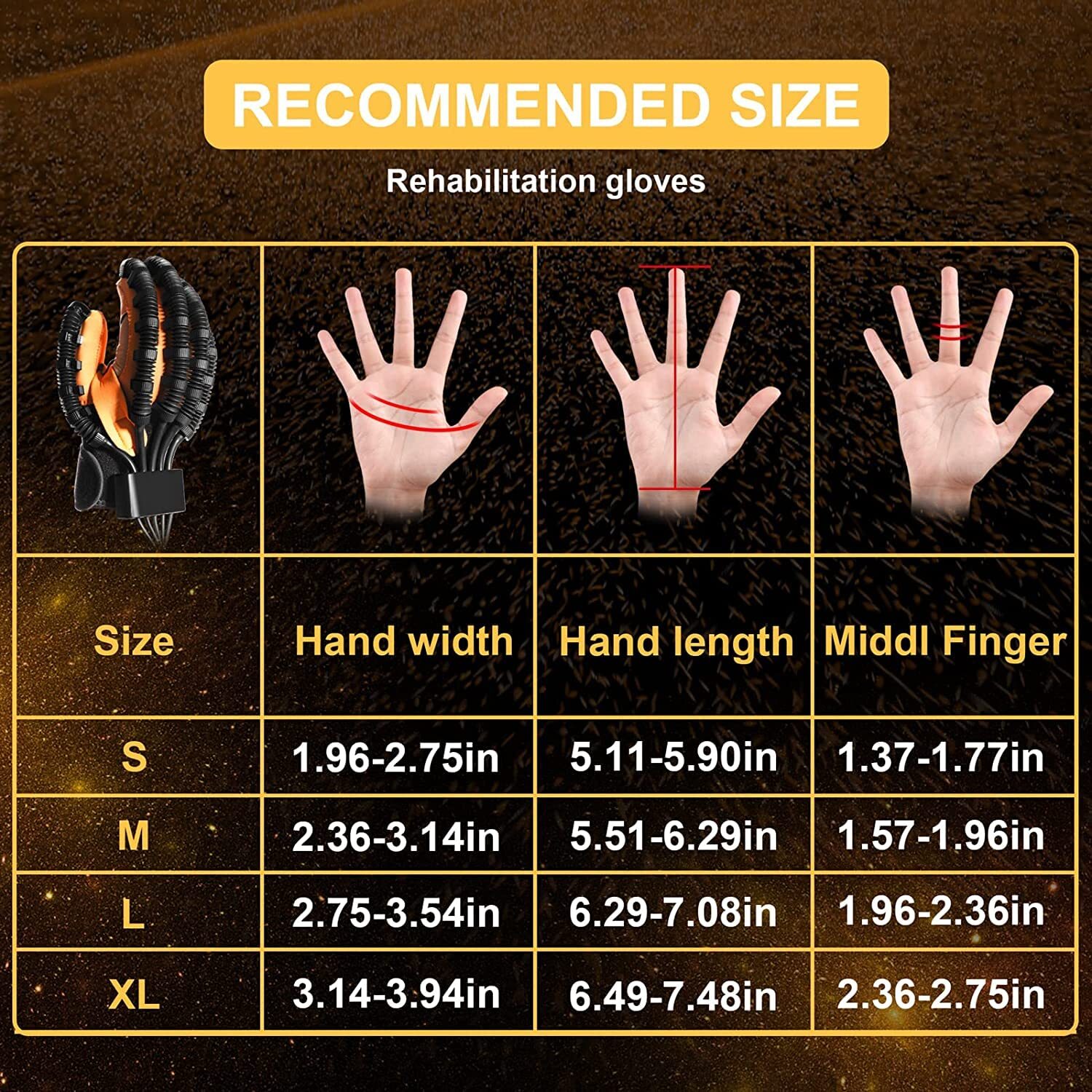 Finger Exerciser & Hand Strengthener Rehab Rehabilitation Robotic Therapy Gloves