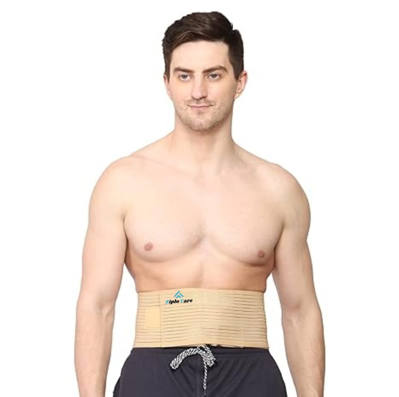 Ziplo Care Cotton Umbilical Hernia Belt Hernia Support Brace With Removable
