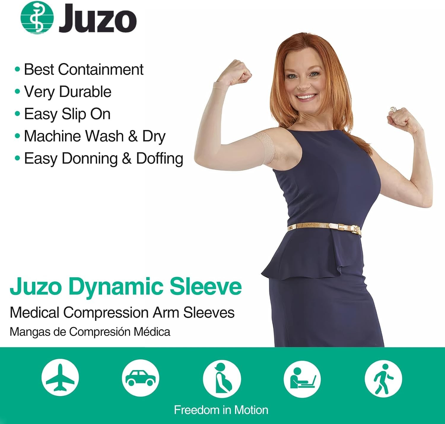 Dynamic Compression Sleeve 20-30 mmHg Compression Sleeves Men/Women Moderate