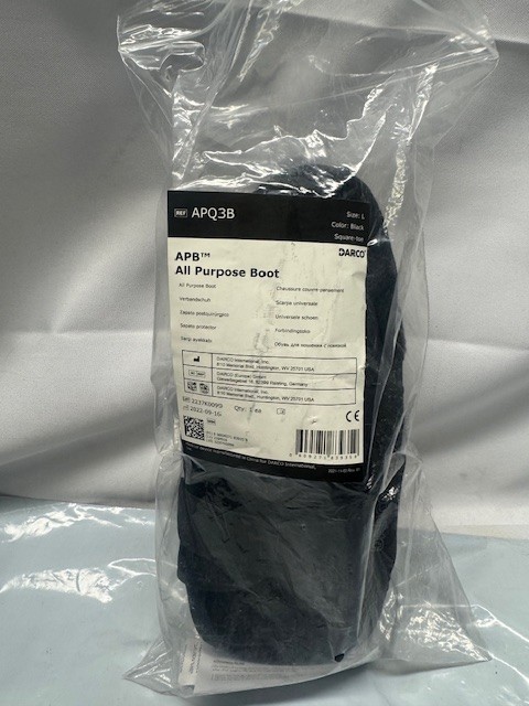 DARCO APB All-Purpose Boot SquareToe Post-Op Medical Shoe-Black LARGE-APQ3B *New