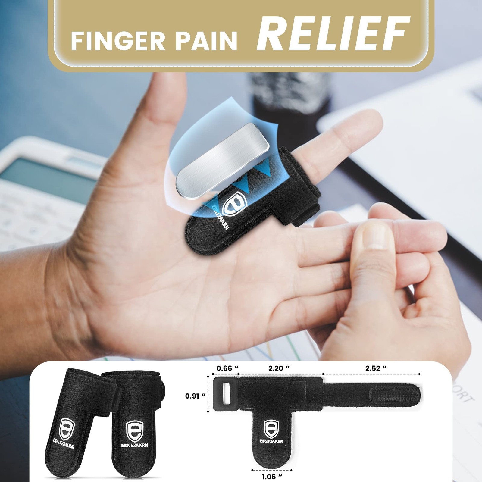 2Pcs Trigger Finger Splint, Finger splints for Thumb, Index, Middle, Ring and…
