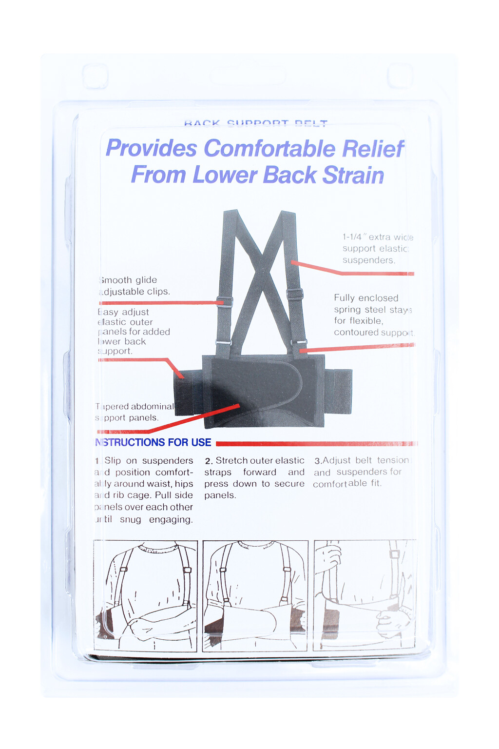 Heavy Duty Weight Lift Lumbar Lower Back Waist Support Belt Brace Suspender Work