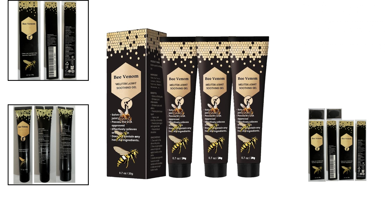 3PCS New Zealand Bee Venom Skin Treatment Cream, 2024 New Bee Venom Treatment Cr