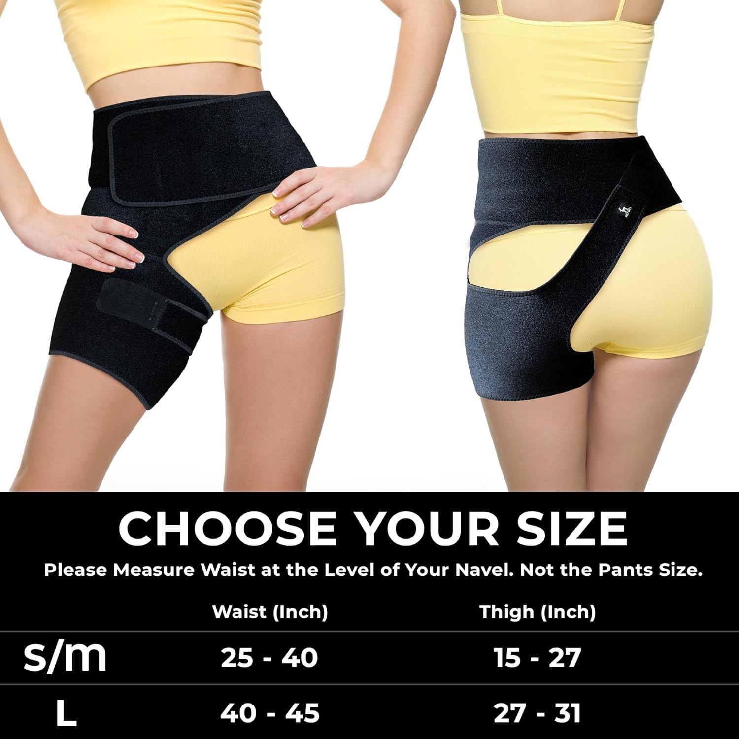 Ortho Wrap Hip Brace Left Leg – Adjustable Compression Support for Sciatica, …