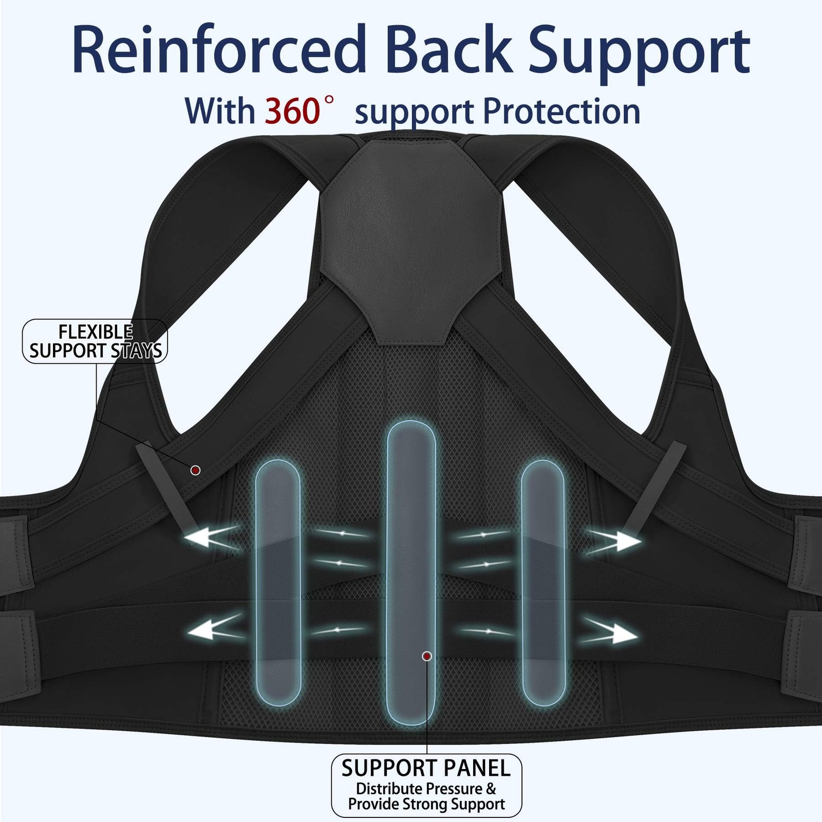 Posture Corrector for Women and Men, Adjustable Back Brace with Shoulder Supp…