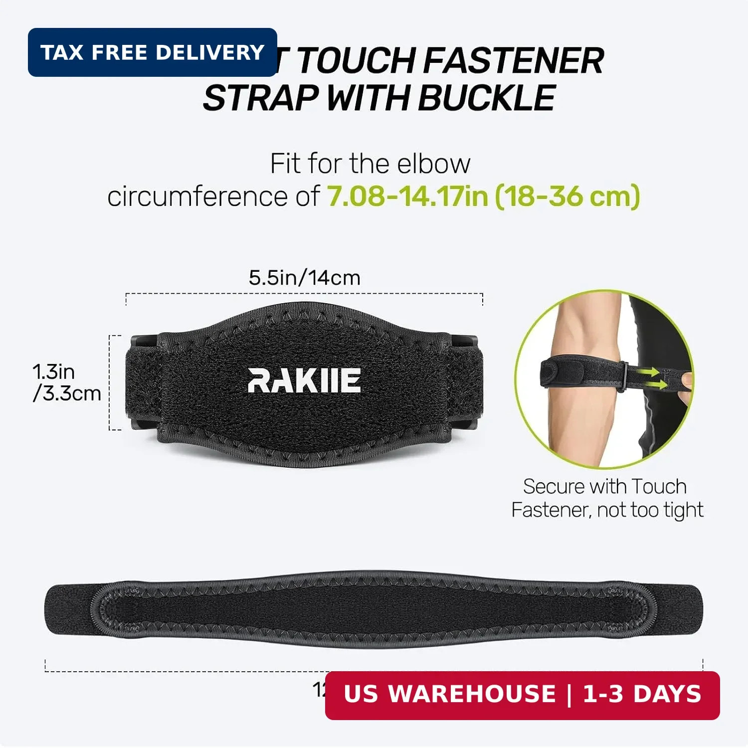 Elbow Brace 2 Pack for Tennis & Golfer’s Elbow Pain Relief