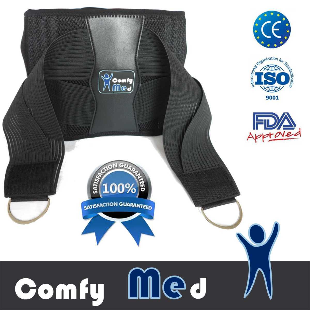 ComfyMed® Premium Quality Back Brace CM-102M with Removable Lumbar Pad
