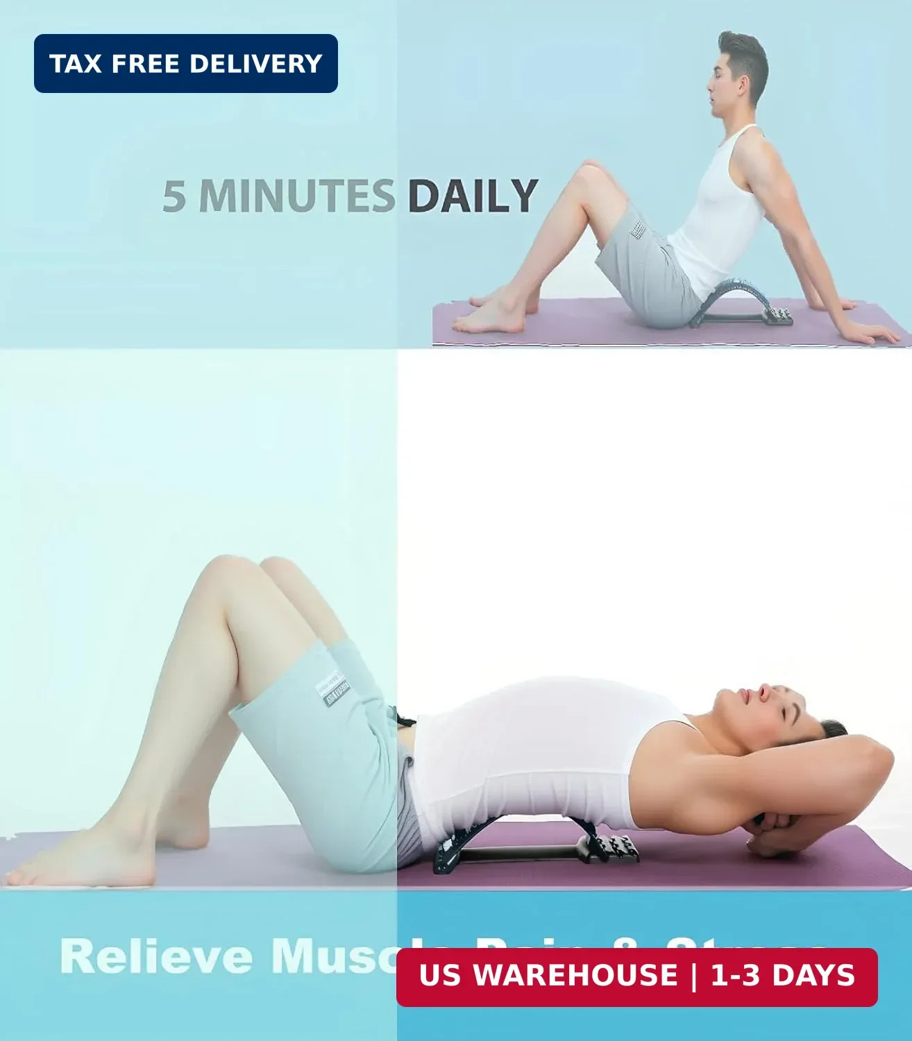 ChiFit Multi-Level Back Stretching Device – Immediate Relief for Herniated Disc,