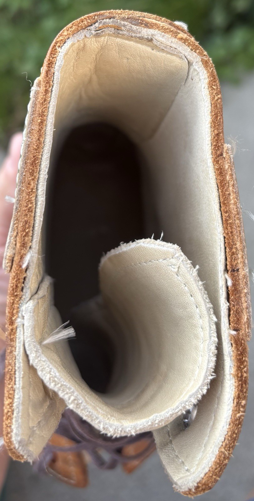 Antique Leather Lace Up Ankle Ortho Brace