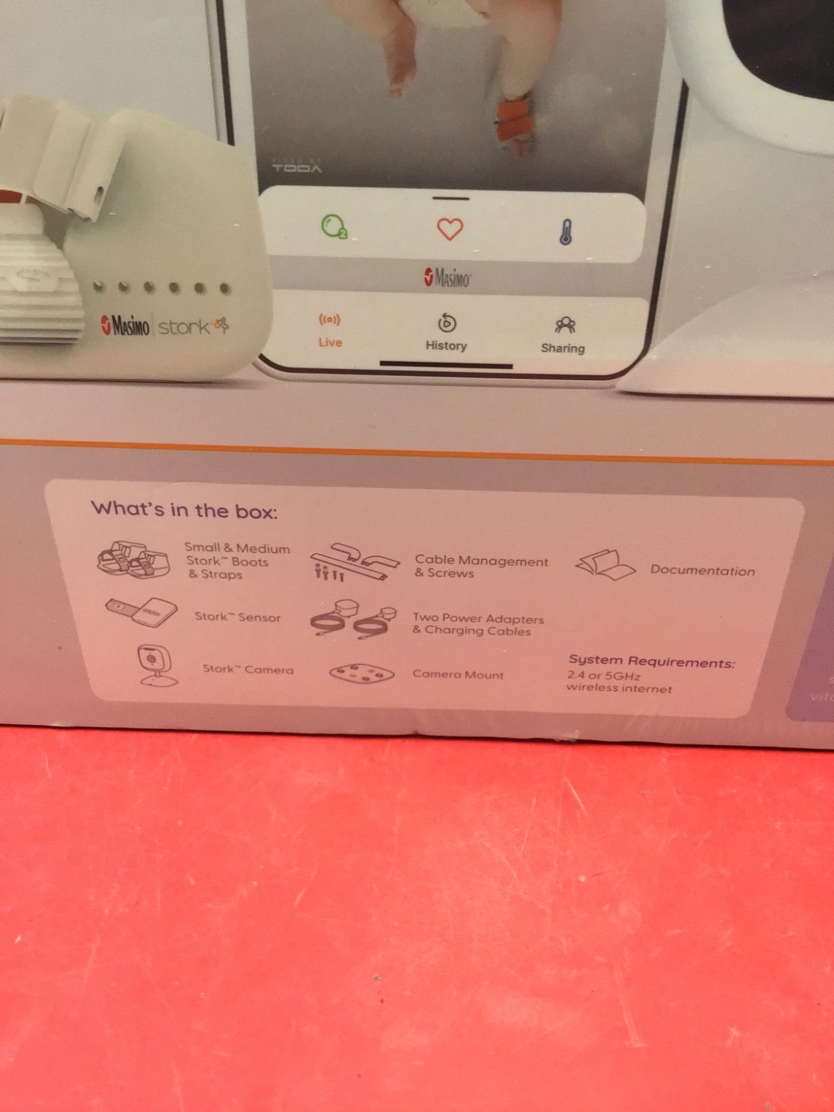 Masimo Stork Vitals+ FDA Cleared Smart Baby Monitoring System **NIB**