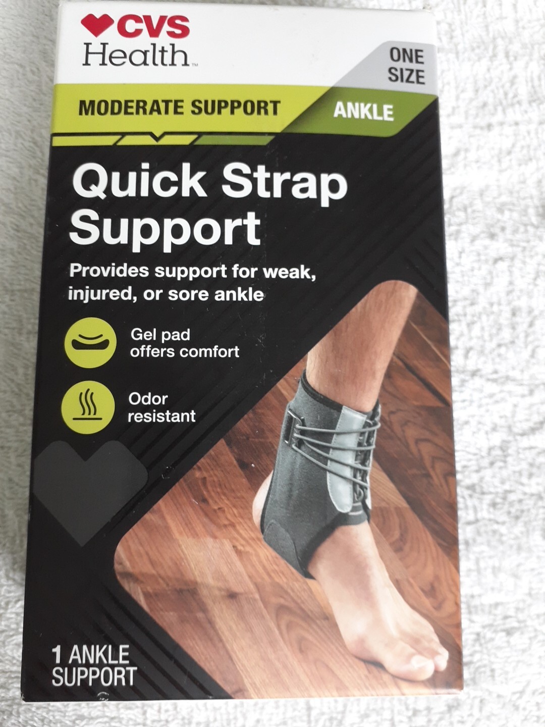 CVS Health Moderate Support Ankle Quick Strap Support One Size