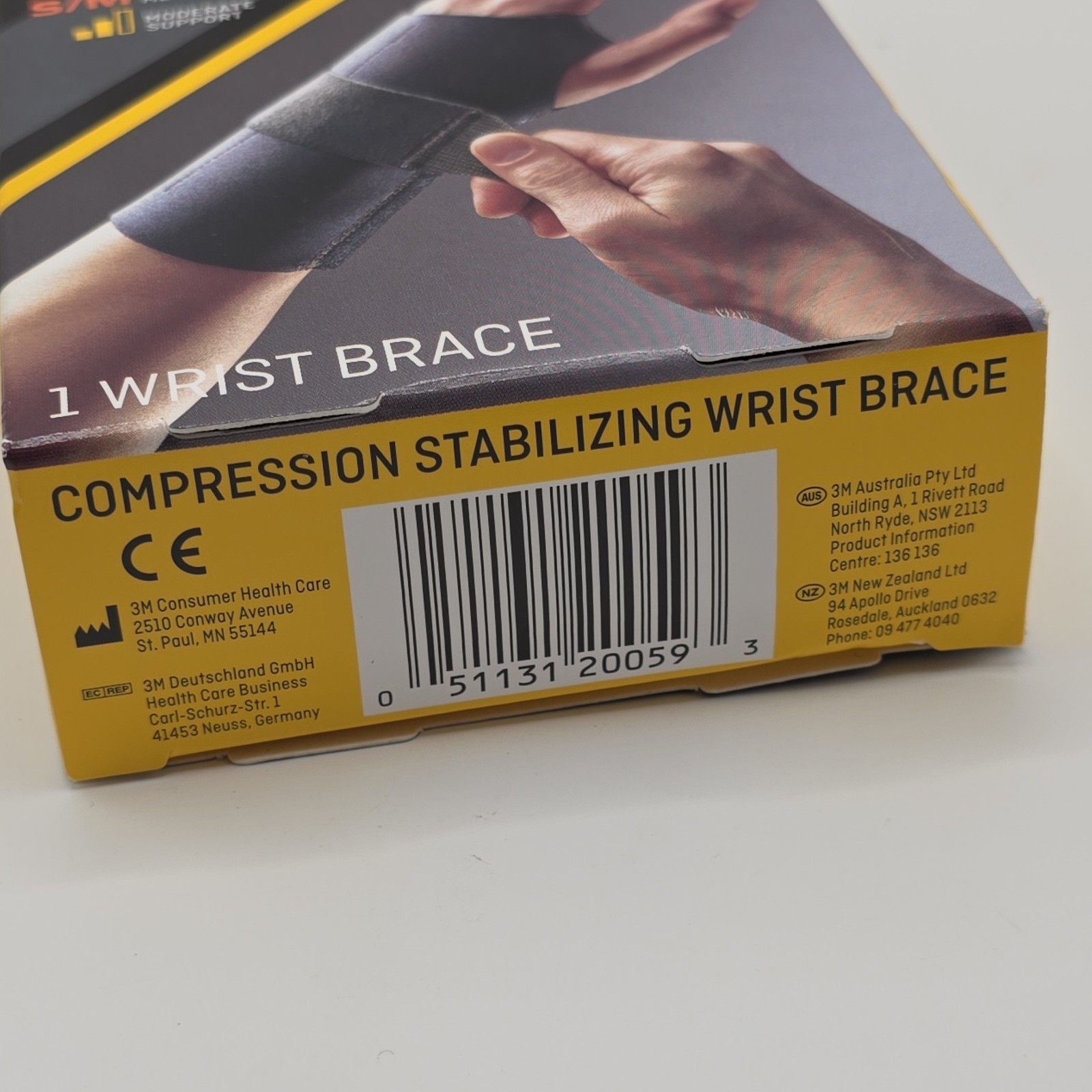 Futuro Wrist Compression Stabilizing Brace Left Hand (Black) Small/Medium