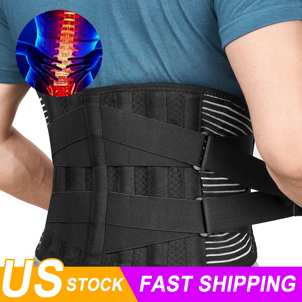 Lower Back Brace- Pain Relief Lumbar Support Waist Belt Men Women -US Seller
