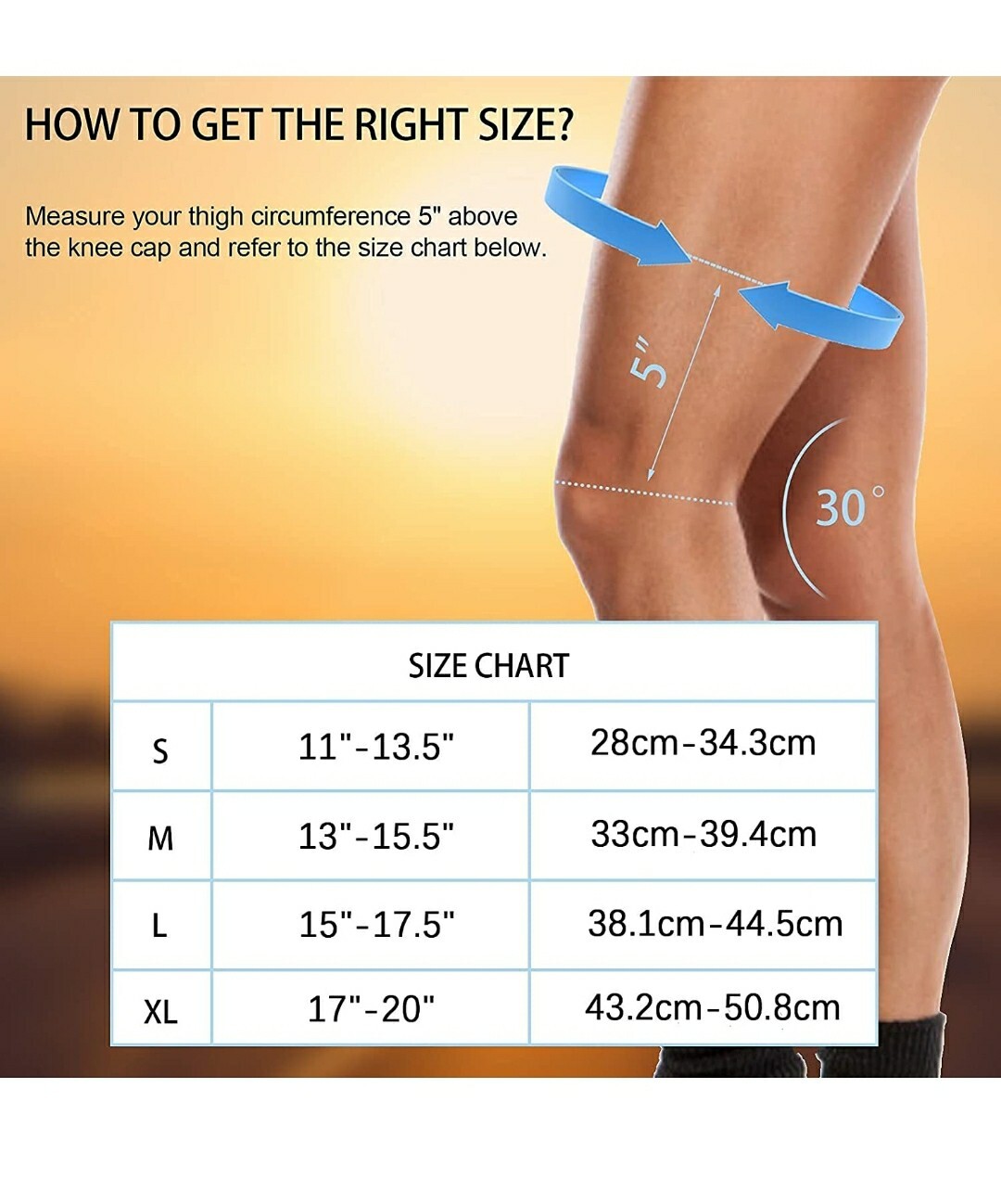 2 Knee Brace Knee Compression Sleeves Support W/ Patella Gel Pads, Pain Rel SZ L