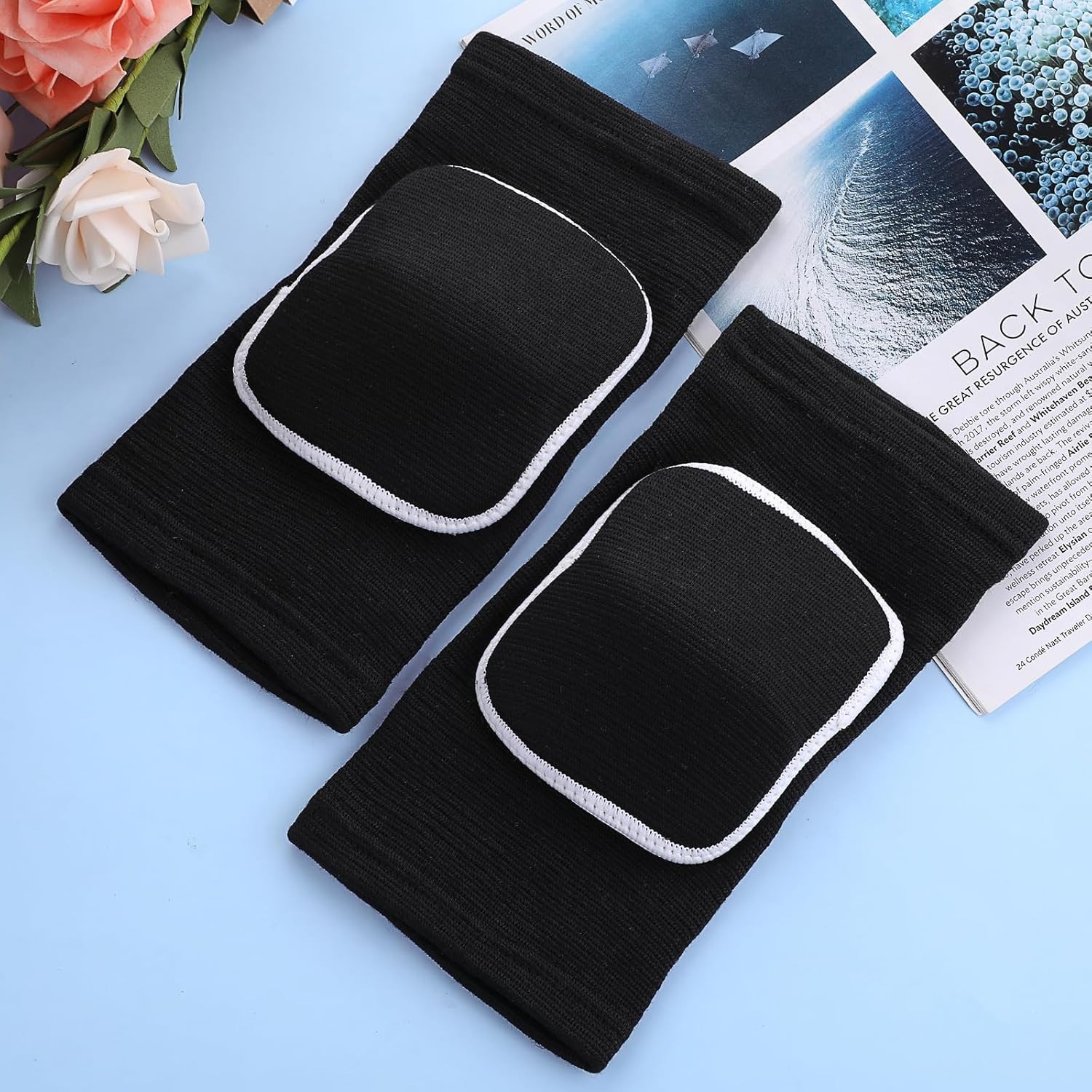 Arm Brace Pads Elbow Protector Strap Pair, Breathable Anti-Collision Sponge T…
