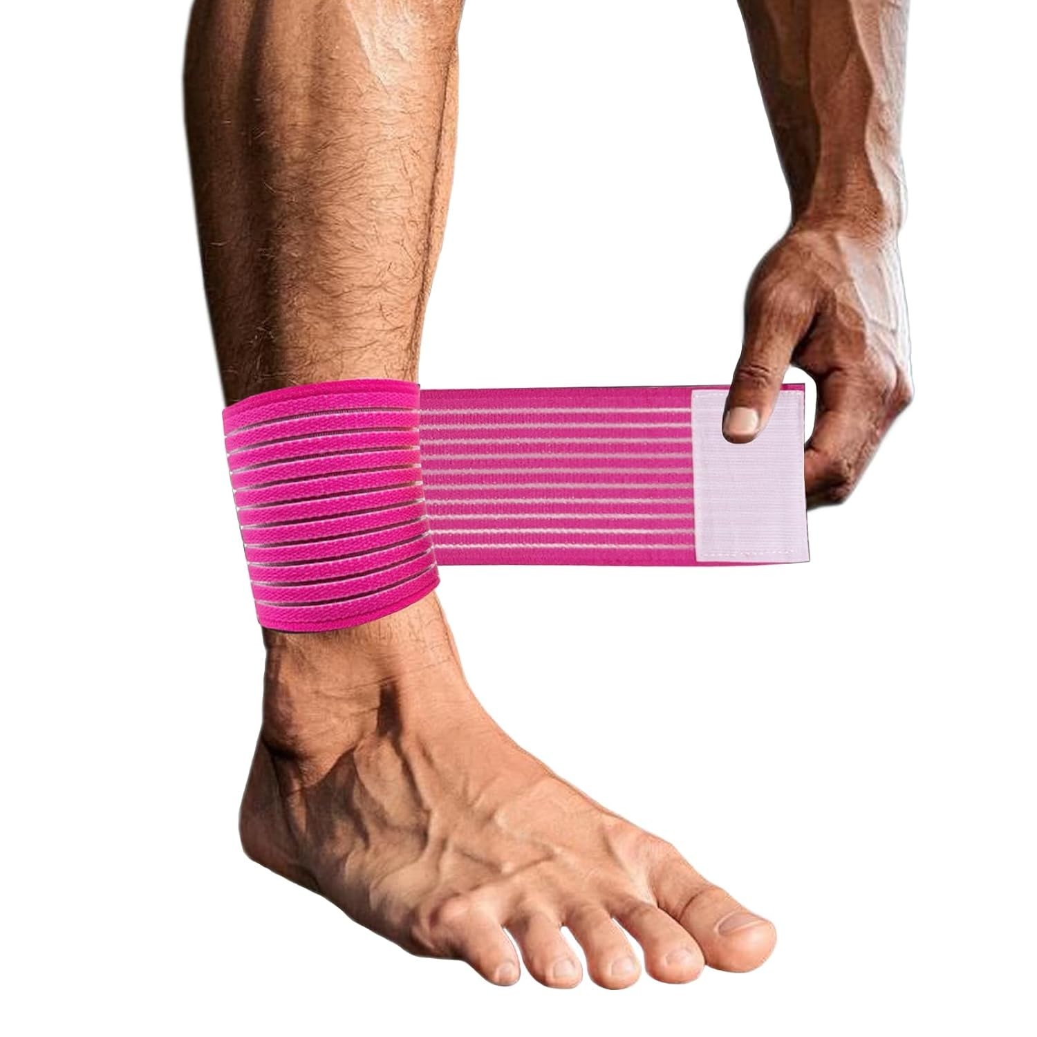 Athletic-Grade Achilles Compression Wrap for Pain and Healing Support in Red