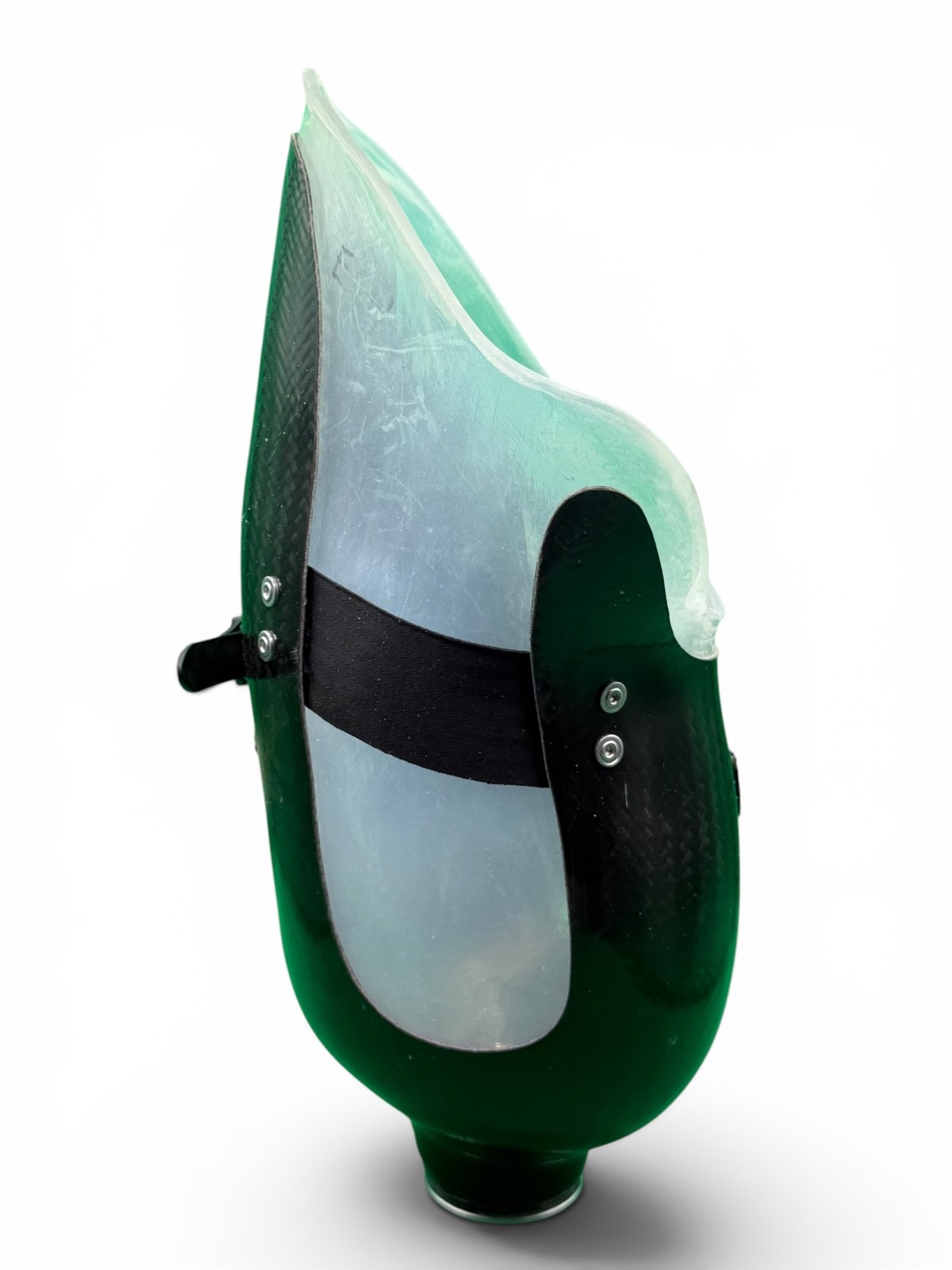 Left above knee prosthetic socket. Not for medical use.
