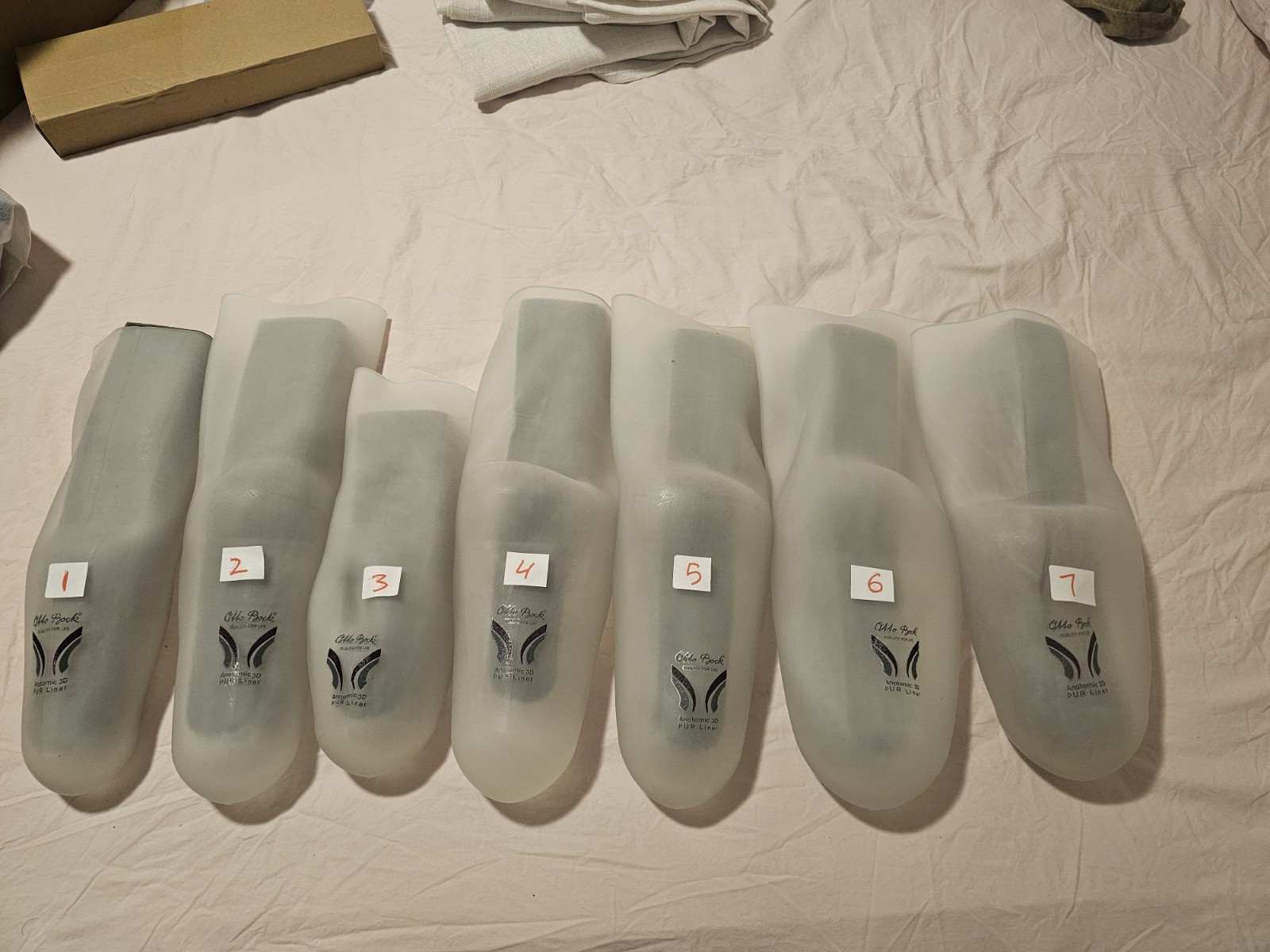 Otto bock Anatomic 3D PUR polyurethane prosthetic vacuum compatible bk Liner