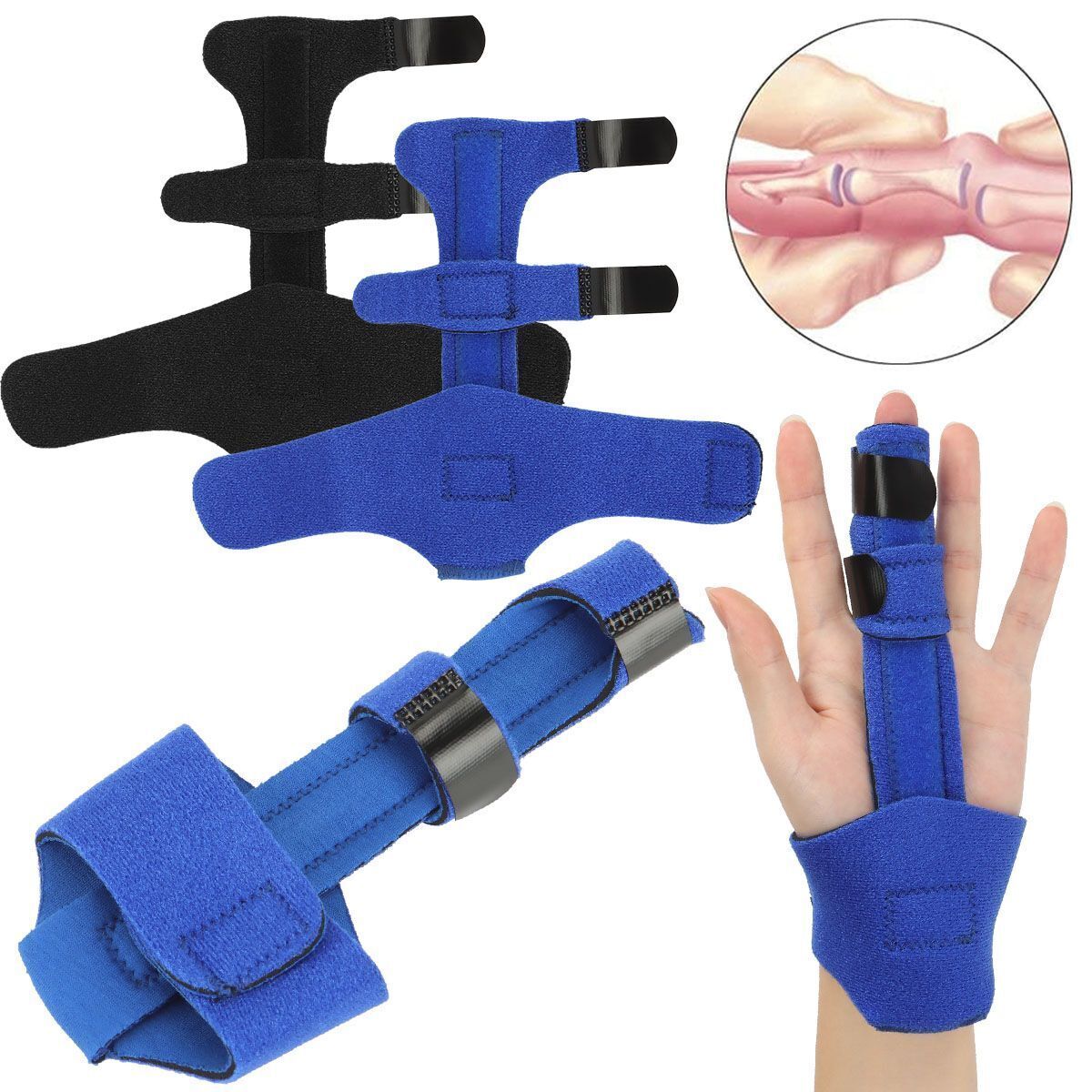 Adjustable Trigger Finger Splint Straightener Corrector Brace Support Protector