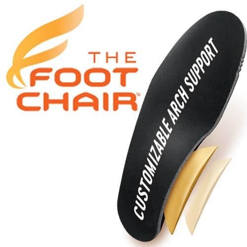 FootChair Orthotics with Pads for Adjustable Arch Height. Relieve Plantar